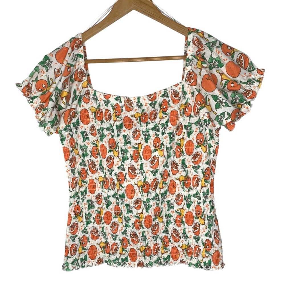Disney 50th Anniversary Vault‎ Collection Orange Bird Smock Top Womens size XL